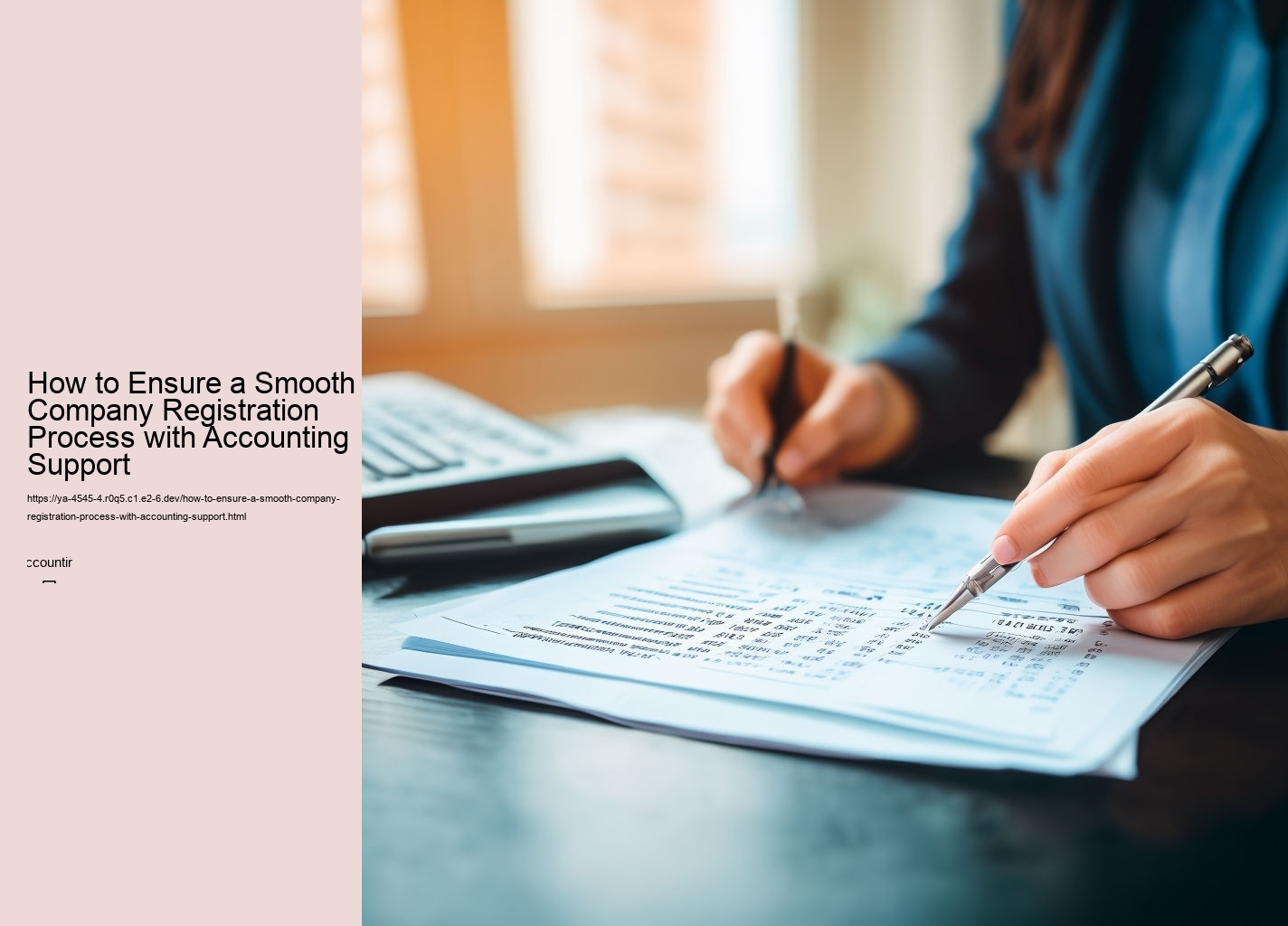 How to Ensure a Smooth Company Registration Process with Accounting Support